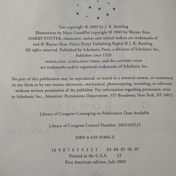 Harry Potter And The Order Of The Phoenix Hard Cover - Picture 9 of 14